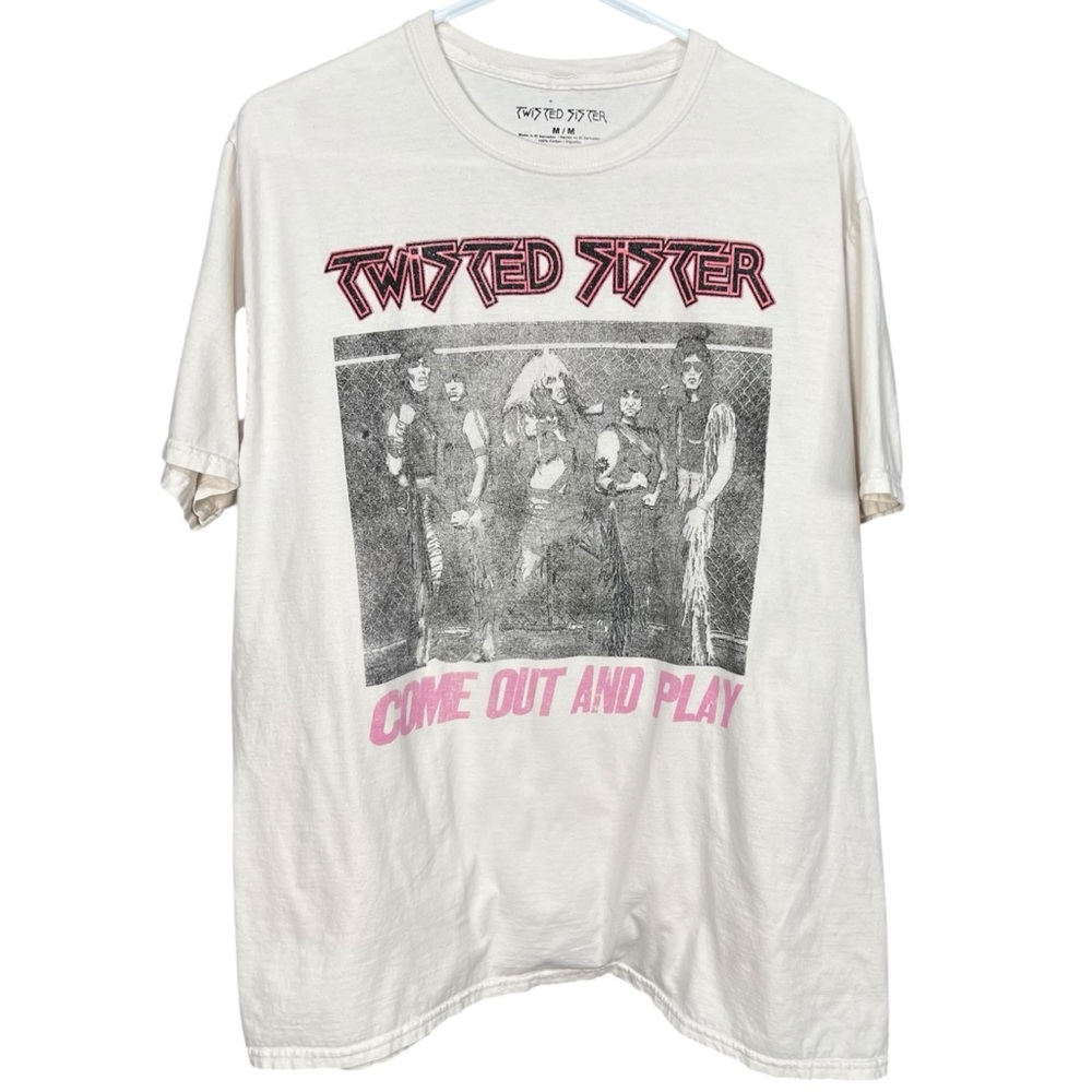 Twisted Sister 100% Cotton Come Out And Play Band Tee Size Medium